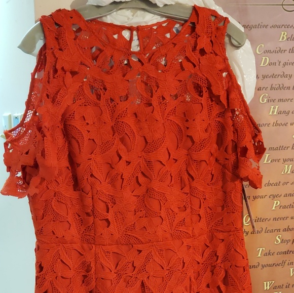 Red Lace Dress - Picture 2 of 4
